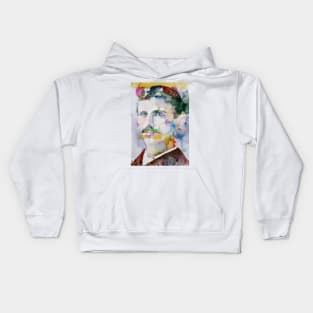 NIKOLA TESLA watercolor portrait .3 Kids Hoodie